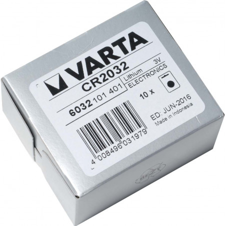 Pack 10 piles boutons Varta CR2032