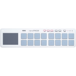 Korg Nanopad 2 Blanc - Surface de contrôle 16 pads