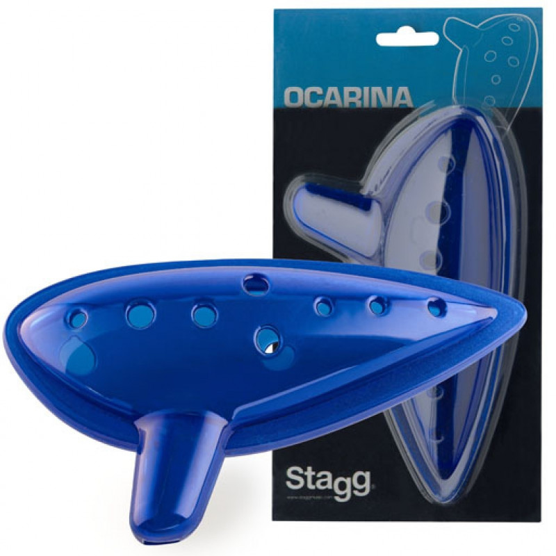 Ocarina plastique Stagg bleu
