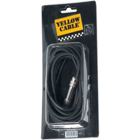 Câble audio mini jack stéréo mâle - jack stéréo femelle 6,35 Yellow Câble K16 3 mètres + adaptateur