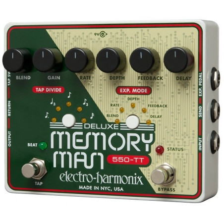 Electro Harmonix Deluxe Memory man Tap tempo 550 ms