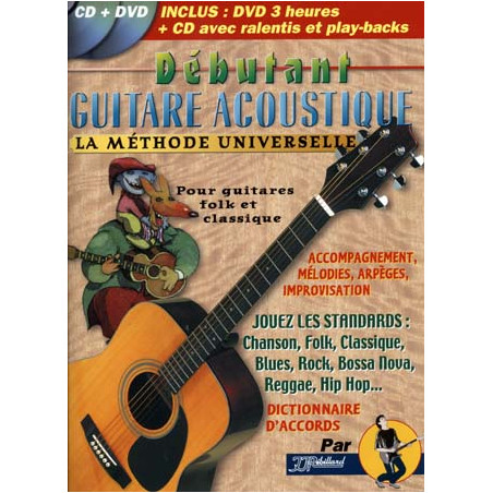 Debutant Guitare Acoustique - Jean-Jacques Rebillard (+ audio + video)