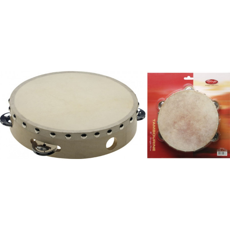 Tambourin bois 8 pouces Stagg STA-1108
