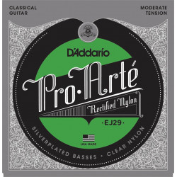 D'addario EJ29 - Jeu de cordes classique - 27-42  Moderate /Rectifié-Plaqué Argent