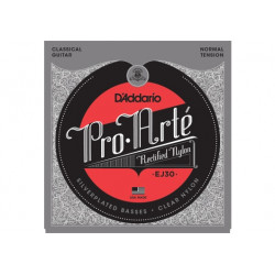 D'addario EJ30 - Jeu de cordes classique - 28-43 Normal /Rectifié-Plaqué Argent