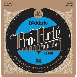 D'addario Pro Arte  EJ48 - Jeu Cordes Classiques tirant fort /Nylon Clair-80/20 Bronze