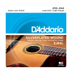 D'addario EJ84L 10-44 light - Jeux cordes manouche  Gypsy Jazz