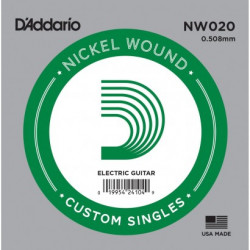 Corde au détail D'addario NW020 - guitare électrique - Filet rond 20
