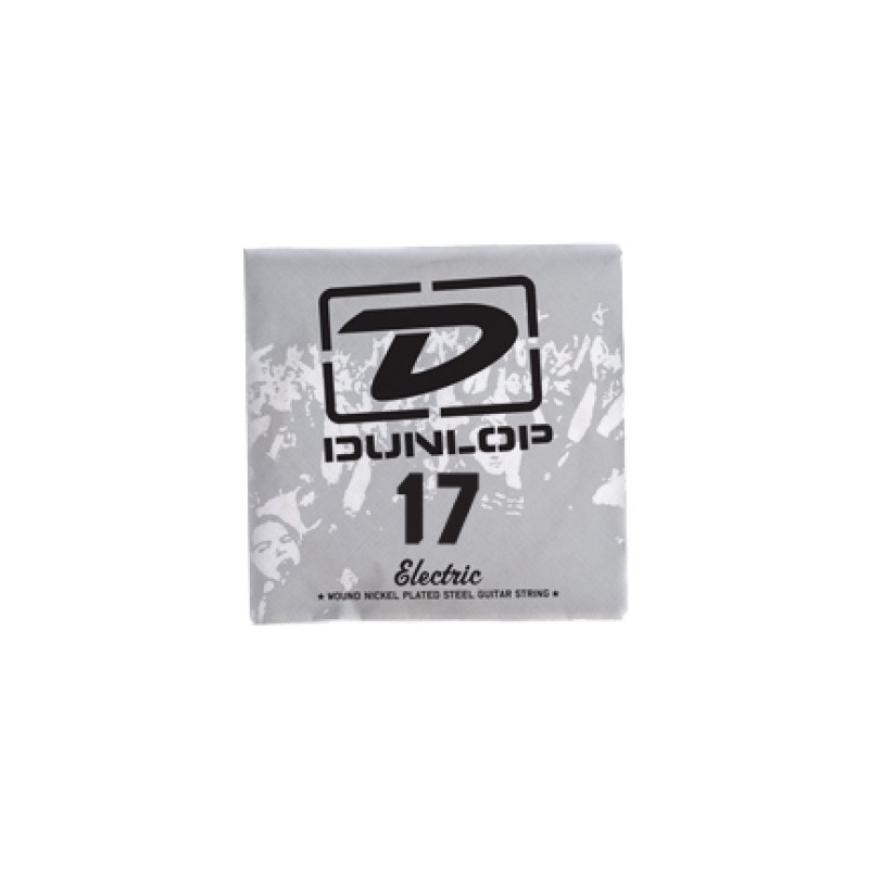 Corde au détail Dunlop DEN17 - guitare électrique - Filet rond 017