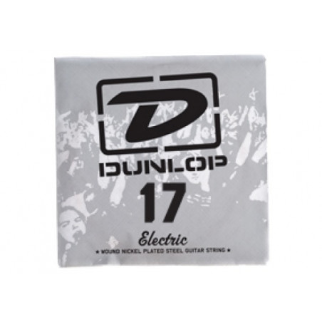 Corde au détail Dunlop DEN17 - guitare électrique - Filet rond 017