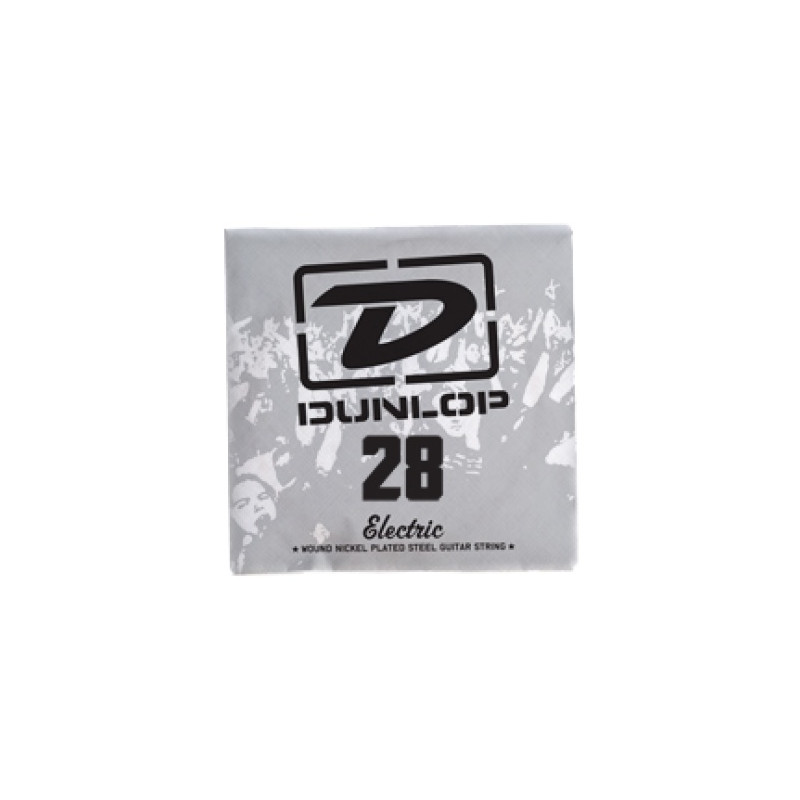 Corde au détail Dunlop DEN28 - guitare électrique - Filet rond 028