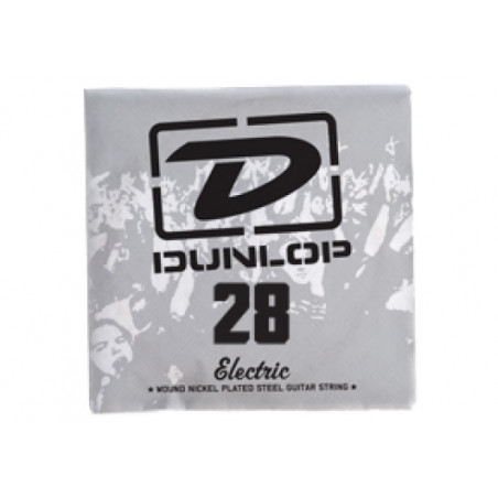 Corde au détail Dunlop DEN28 - guitare électrique - Filet rond 028