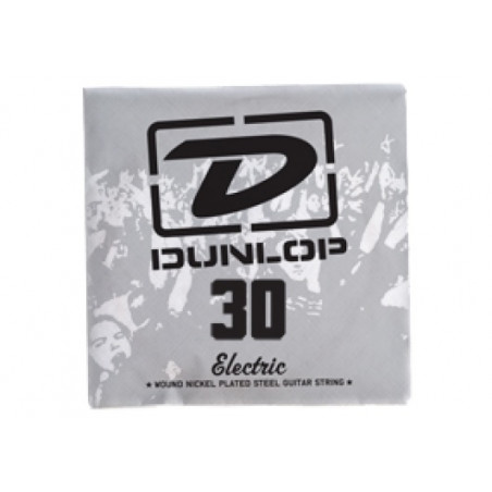 Corde au détail Dunlop DEN30 - guitare électrique - Filet rond 030