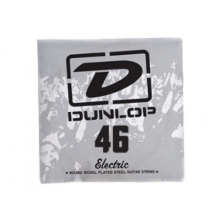 Corde au détail Dunlop DEN46 - guitare électrique - Filet rond 46