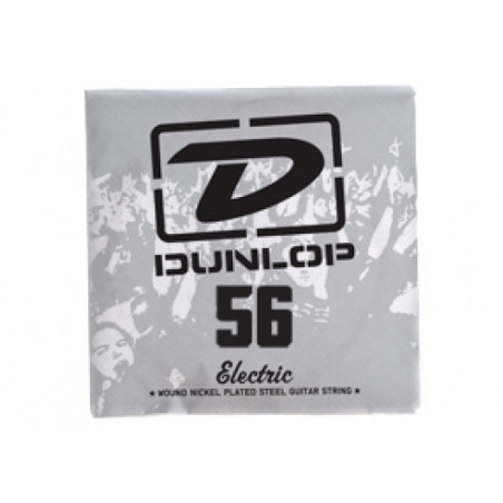 Corde au détail Dunlop DEN56 - guitare électrique - Filet rond 56