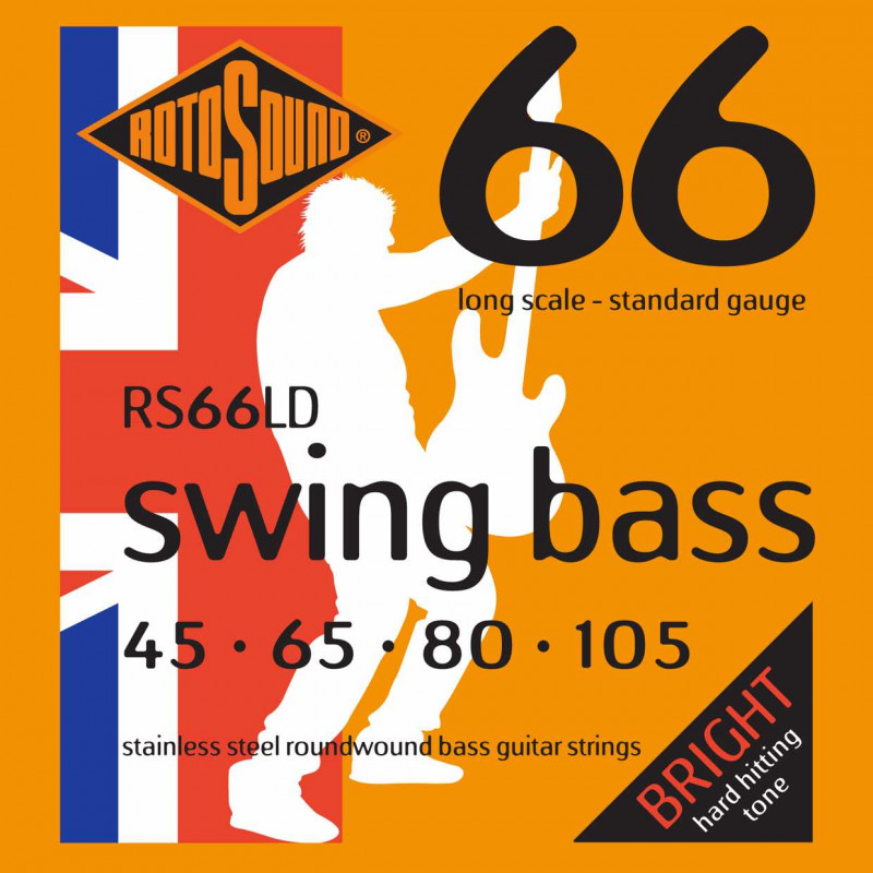 Rotosound 66 LD Swing Bass  Standard 45-65-80-105 - Jeu de Cordes basse