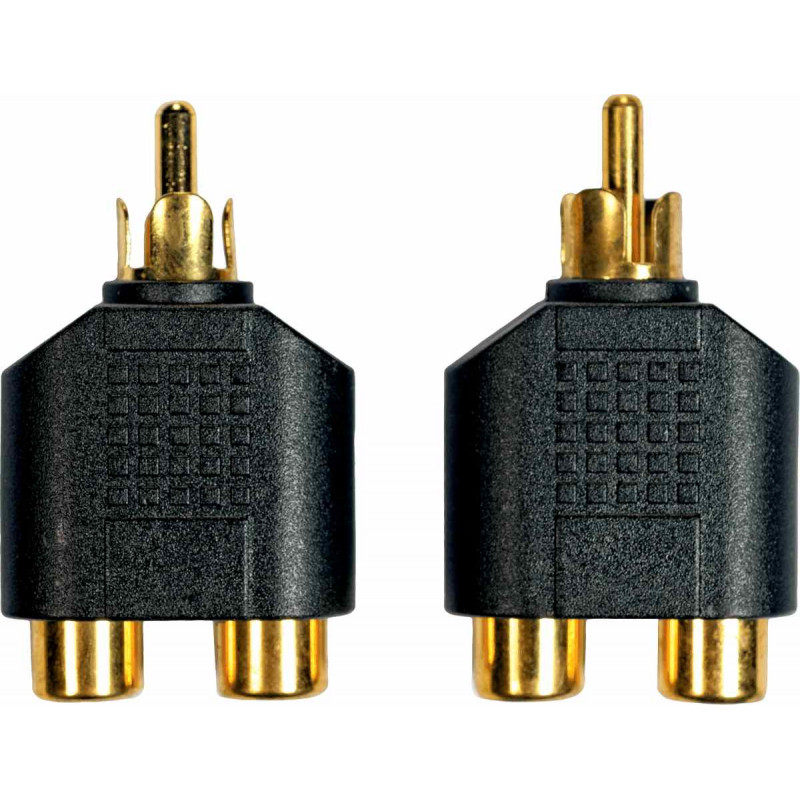 Yellow Cable AD14 - 2 Connecteurs Rca Mâle/2 Rca Femelle