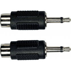 Yellow Cable AD16 - 2 Connecteurs rca Femelle/Mini Jack Mono Mâle