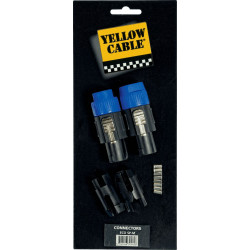 Yellow Cable - ECO SP-M - Adaptateur Speakon mâle 4 points.