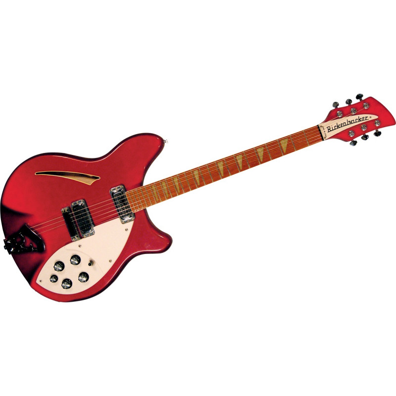 Rickenbacker 360 RBW Ruby Red Stereo - Guitare demi-caisse (+ étui)