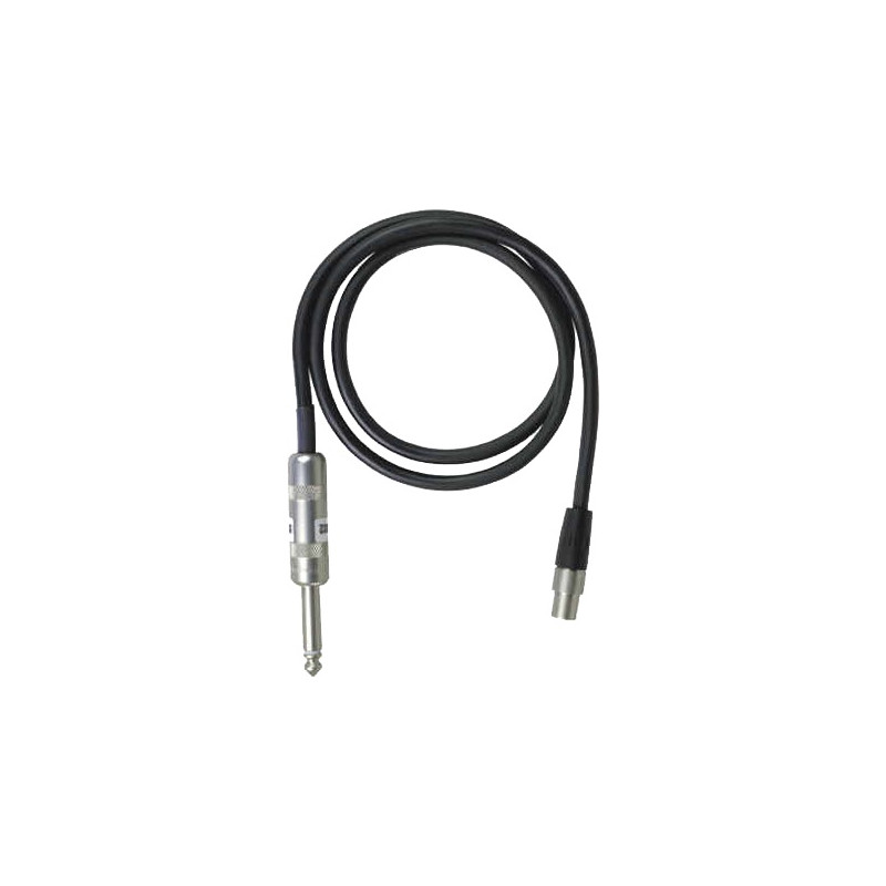 Câble Tiny QG - jack 6,35 Shure WA302 - émetteur ceinture