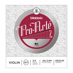 D'addario Pro Arte J56-3/4 Médium - Jeu de cordes Violon 3/4 Aluminium