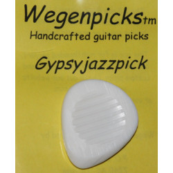 Wegen GypsyJazz pick blanc - 1 Médiator guitare