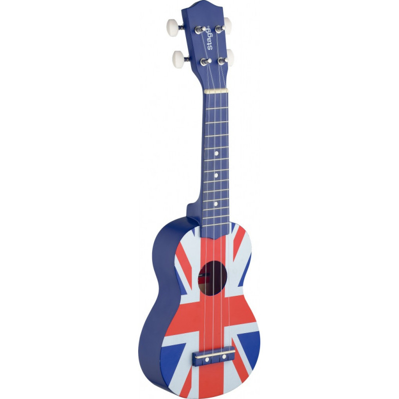 Ukulele Soprano Stagg Union Jack UK FLAG (+ housse)