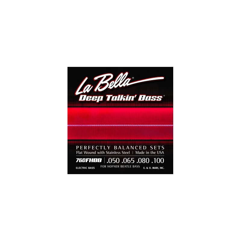 Labella 760FHBB Beatle Bass 50-100 - Jeux de cordes basse filet plat