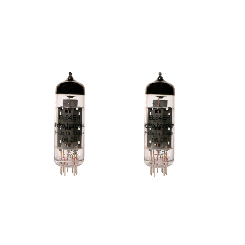 2 Lampes Electro Harmonix EL84 appairées