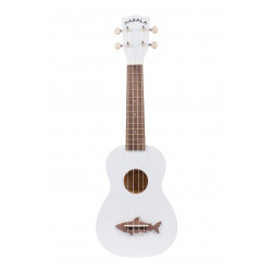 Kala Makala Shark blanc MK-SS-WHT (+ housse) - Ukulele Soprano