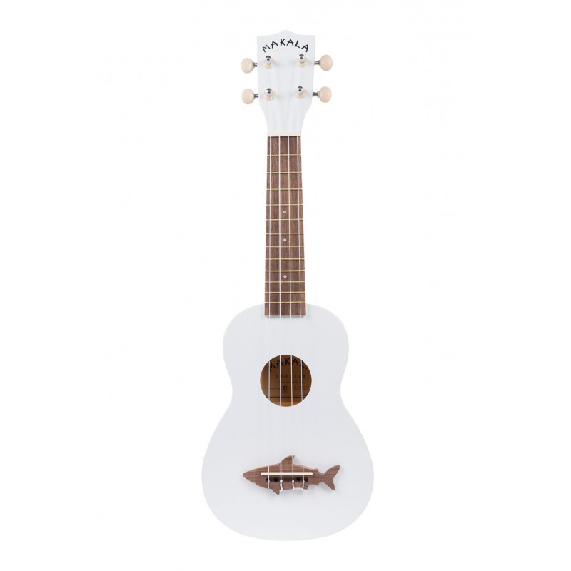 Kala Makala Shark blanc MK-SS-WHT (+ housse) - Ukulele Soprano Kala Makala Shark blanc MK-SS-WHT (+ housse) - Ukulele Soprano