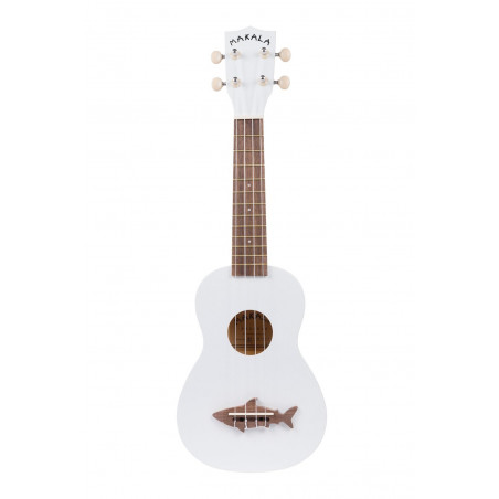 Kala Makala Shark blanc MK-SS-WHT (+ housse) - Ukulele Soprano