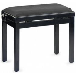 Banquette Piano Stagg PB39 noir brillant velours noir