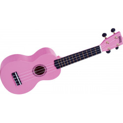 Mahalo  Rainbow MR1-PK - Ukulele Soprano rose brillant + housse