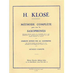 Méthode compléte pour tous les Saxophones - H. Klosé