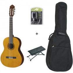 Pack Yamaha CS40 3/4 - Guitare Classique 3/4 (+ accordeur, housse et repose pied)