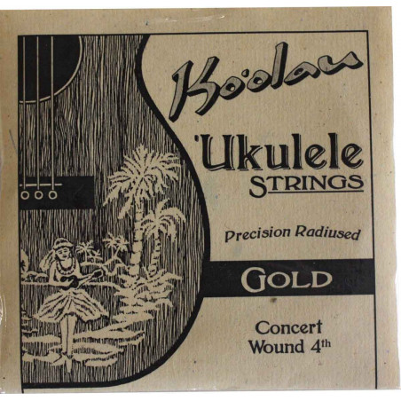 Cordes Ukulele concert Ko'oalau Gold 4ième filée