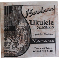 Cordes Ukulele tenor Ko'oalau Mahana 3ième et 4ième filées - 4ième basse