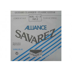 Savarez 543J Alliance bleu - Sol tirant fort - Corde au détail guitare classique