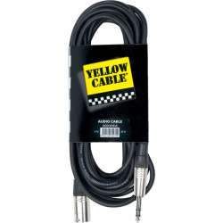 Câble jack stéréo mâle 6,35 / XLR mâle Yellow Câble K14 6 mètres