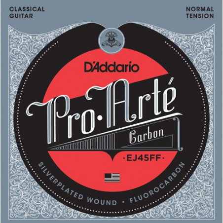 D'Addario EJ45FF tirant normal Pro Arte Carbon - Jeu de cordes guitare classique