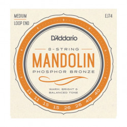 D'Addario EJ74 11-40 médium - Jeu de cordes Mandoline