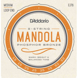 D'Addario Phosphor Bronze EJ76 15-52 - Jeu de cordes mandole