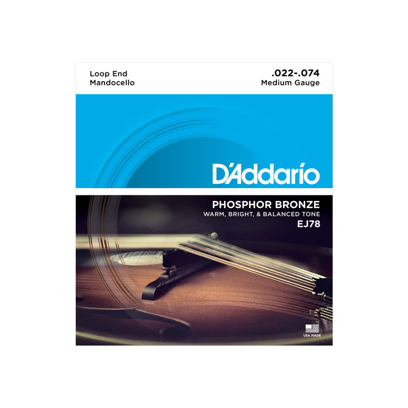 D'Addario Phosphor Bronze EJ78 22-74 - Jeu de cordes mandoloncelle