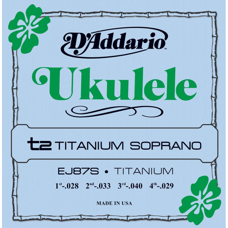 D'addario Pro Arté Titanium EJ87S - Cordes ukulélé Soprano