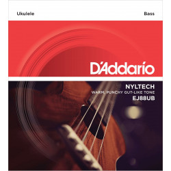 D'addario Nyltech EJ88UB - Jeu de cordes ukulélé Basse