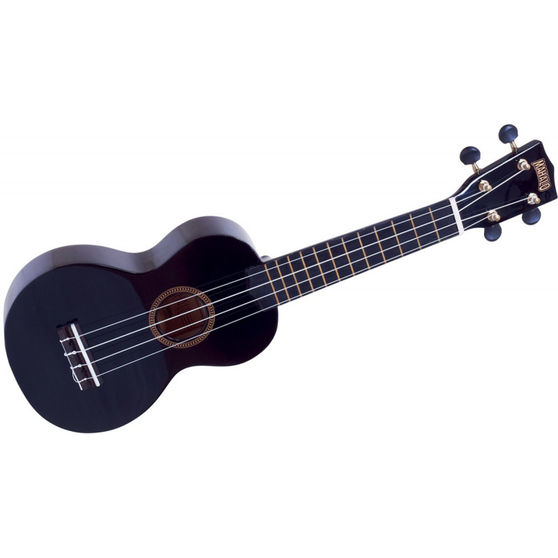 Mahalo  Rainbow MR1-BK - Ukulele Soprano noir brillant + housse