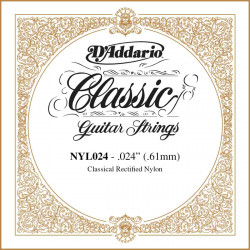 Corde au détail guitare classique D'addario Classics NY024 tirant 24