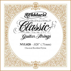 Corde au détail guitare classique D'addario Classics NY028 tirant 28